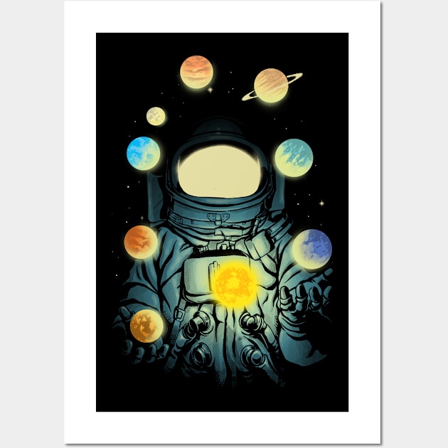 Juggling Planets Wall Art by carbine